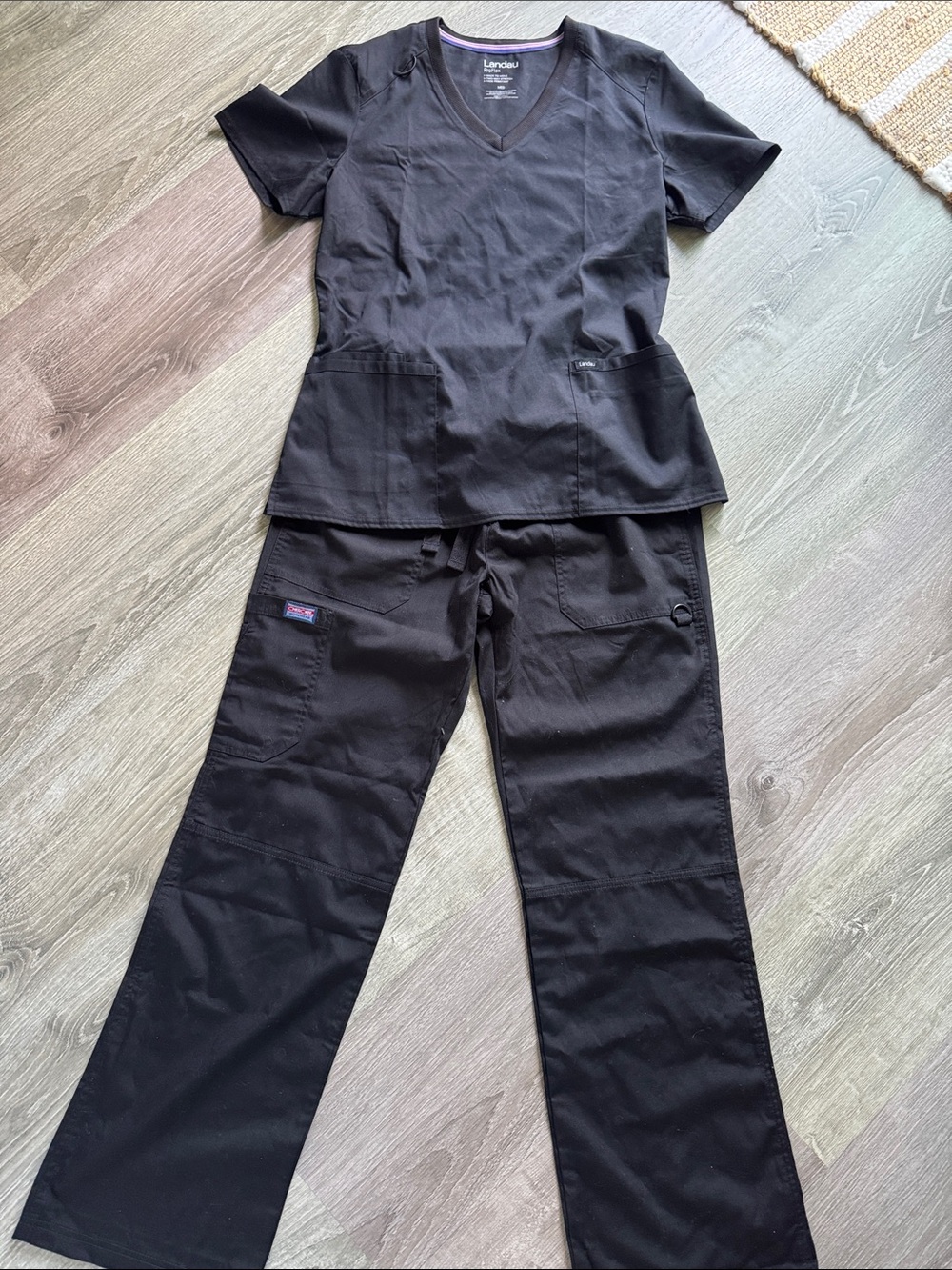 Black Scrub Set